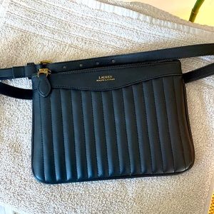 Ralph Lauren Black Fanny Pack Clutch combo